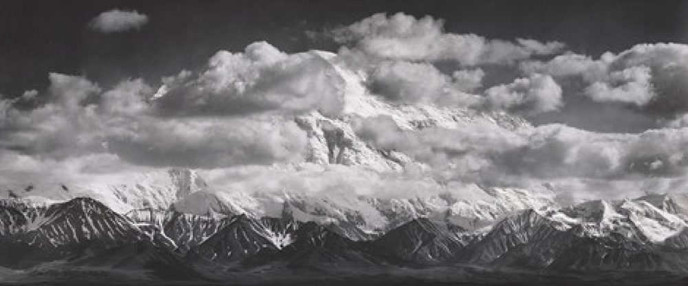 Mount McKinley Range, Clouds, Denali National Park, 1948 by Ansel Adams  © Ansel Adams Publishing Rights Trust