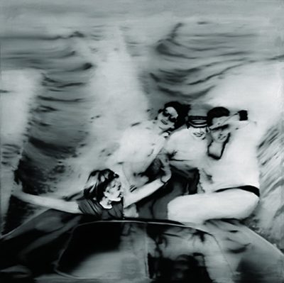 ゲルハルト・リヒター《モーターボート（第1ヴァージョン）(CR: 79a)》　1965年　ゲルハルト・リヒター財団蔵 油彩、キャンバス　169.5×169.5cm　© Gerhard Richter 2022 (07062022)