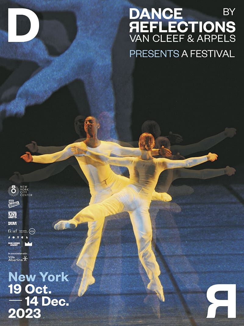 今年10月から12月にかけてニューヨークで開催される「ダンス リフレクションズ by ヴァン クリーフ＆アーペル」のフェスティバルのフライヤー。
